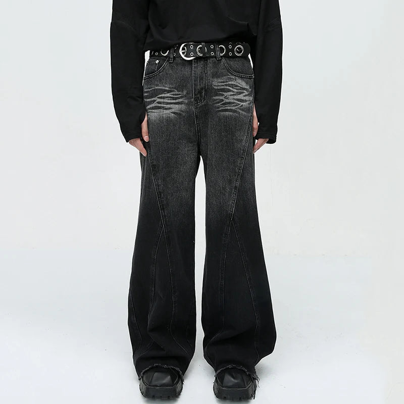 Light Faded Black Loose Fit Jeans